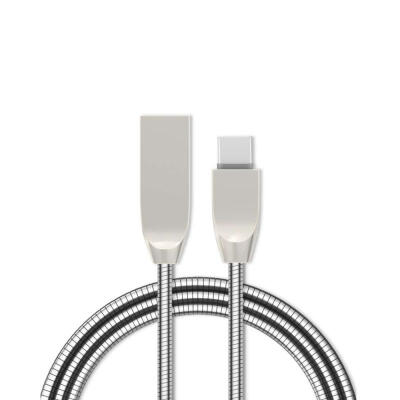 

Portable Zinc Alloy Spring Data Cable Practical No-winding Charging Line For Mobile Phone -micro 1m