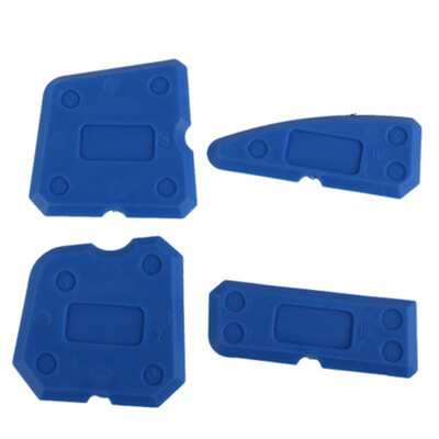 

4 PcsSet Caulking Tool Kit Joint Sealant Edge Remover Scraper Blue Hand Tools