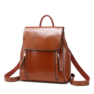 

REALER women backpack school bags for teenager girls spilt leather school backpack for women large Capacity mochila shoulder bag