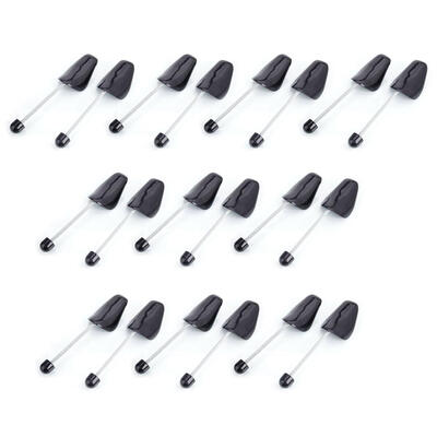 

10 Pairs Men Plastic Spring Shoe Stretchers Black Home Storage Organization