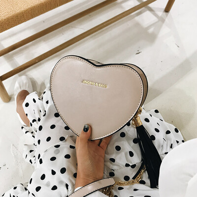 

Texture small bag female 2019 new autumn&winter womens bag retro love chain bag student wild Messenger shoulder bag
