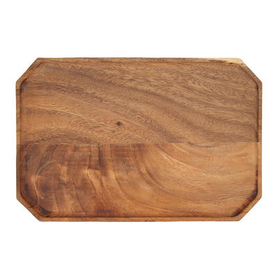 

Acacia Wood Plate Dishes Rectangle Octagonal Kitchen Food Tea Dinner Tray