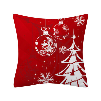 

〖Follure〗Christmas Pillow Case Glitter Polyester Sofa Throw Cushion Cover Home Decor