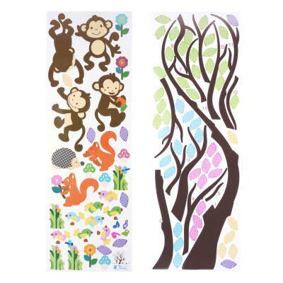 

Removable Cartoon Animal Wall Stickers Kids Room Wall Decor 1232