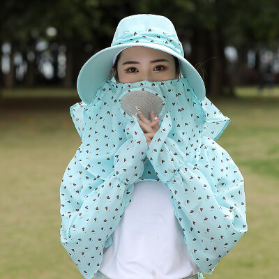 

Summer big along the sun hat woman outdoor sun protection face hat hundred set up UV bike outing sun hat