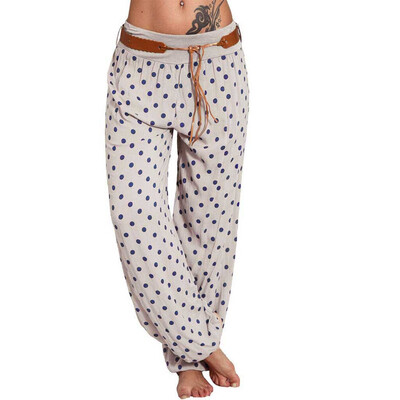 

Tailored Women Ladies Printed Band Width Loose Leg Pants Womens Casual Pants