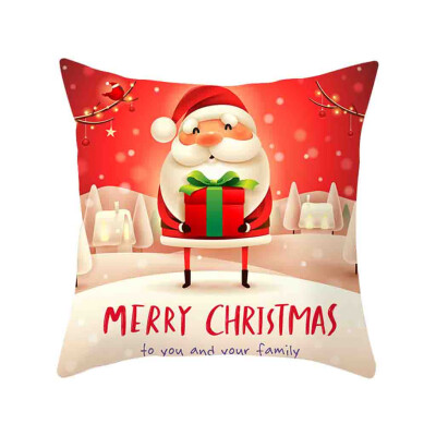 

Siaonvr Christmas Pillow Cover Decor Pillow Case Sofa Waist Throw Cushion Cover