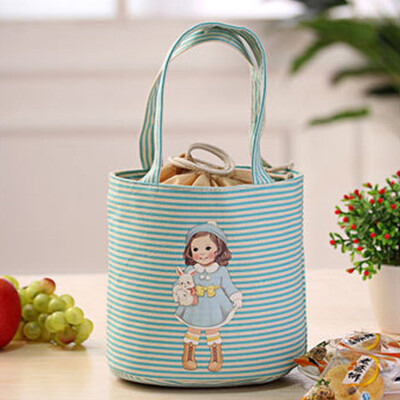 

Gobestart Thermal Insulated Box Tote Cooler Bag Bento Pouch Lunch Storage Case YE