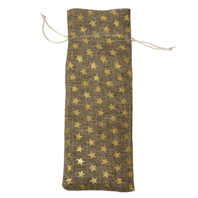 

Cute Linen Wine Bottle Bag Champagne Bottle Covers Package Bag Pouches