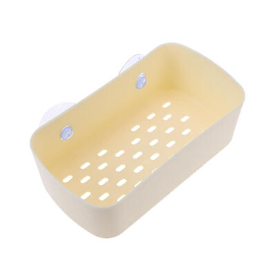

Suction Cup Bathroom Shelf Basket Rack Organizer Hanging Wall Kitchen Shelf