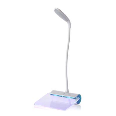 

LED Desk Lamp Eye-caring Table Light With Memo Board 3 Brightness Levels USB Chargeable 360 Degree Rotation Arm