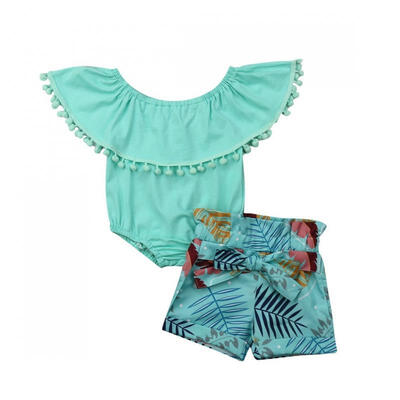

Newborn Baby Girl Romper BodysuitTutu Shorts Pants Sunsuit Clothes Outfits Set