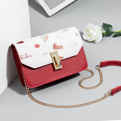 

Senior sense of foreign style young lady fashion leisure one-shoulder slanting bag Korean version chain small square bag