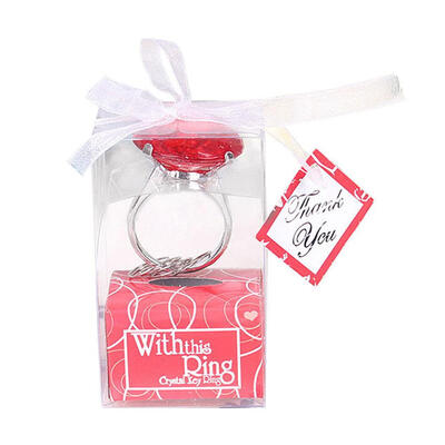 

Engagement Ring Keychain Key Chain Wedding Favors Bridal Shower Favors