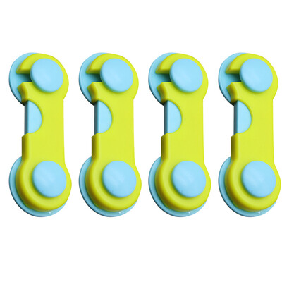 

〖Follure〗4Pcs Child Security Kids Box Drawer Cupboard Wardrobe Door Fridge Safety Lock BU