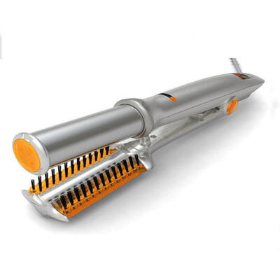 

2 in 1 Travel Curling Straightening Iron Hair Curler Straightener Ceramic Hair Curlers Hair Styling ToolEU PLUG