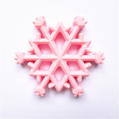 

New Design Bpa Free Wholesale New Design Toddler Infant Baby Molar Sensory Teething ToysSilicone Snowflake Teether