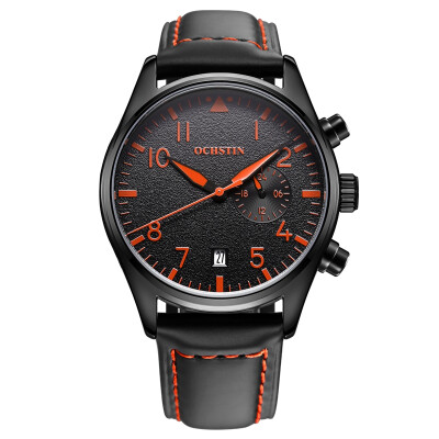 

OCHSTIN 6043C Men Casual Waterproof Multi-function Leather Watch