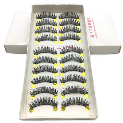 

〖Follure〗10 Pair Luxury 3D False Lashes Fluffy Strip Eyelashes Long Natural Party