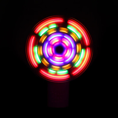 

Tailored Children Educational Toys Portable Cool LED Glowing Fan Party Toy Gift