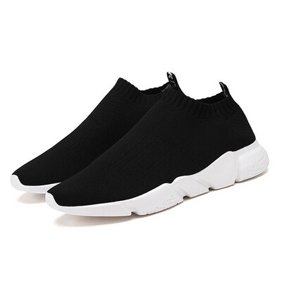 

Puimentiua Men Breathable Sneakers No-slip Men Vulcanize Shoes Male Air Mesh Lace Up Wear-resistant Casual Shoe