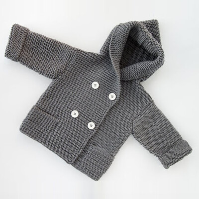 

Toddler Kids Boys Girls Clothes Button Hooded Knitted Sweater Cardigan Coat Tops