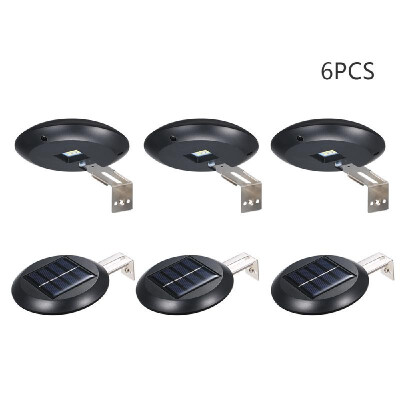 

9 LEDs Solar Powered Wall Lamp Outdoor Water-resistant Fence Light with Lighting Sensor for Garden Pathway Yard