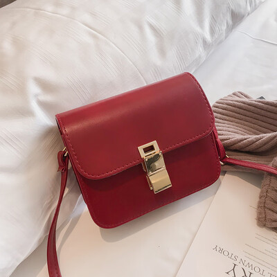 

Tofu bag female 2018 new wave Korean version of the small square package simple retro Messenger bag Sen series shoulder bag