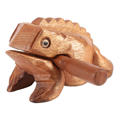 

Thailand Traditional Craft Wooden Lucky Frog Croaking Musical Instrument Home Office Decor Thailand Wooden Frog Thailand Frog
