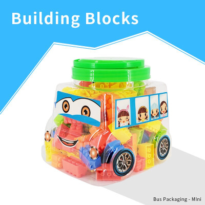 

BEAR BEAR BROTHER Lovely Bus Building Blocks for Kid Educational Toy Creative Bricks Gift DIY Toys