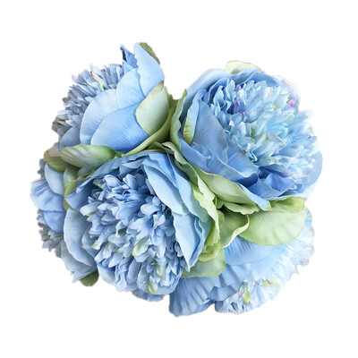 

Siaonvr 1Bouquet 5 Heads Artificial Peony Silk Flower Leaf Home Wedding Party Decor