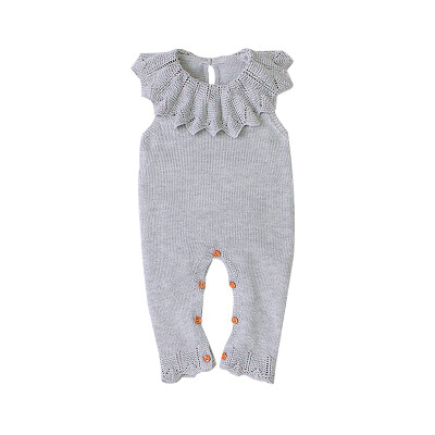 

Baby Rompers Autumn Newborn Knitted Baby Clothes Ruffle Baby Girl Romper Woolen Princess Infant Baby Jumpsuit Girls Clothes