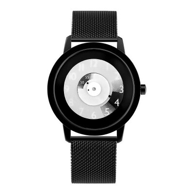 

Festive Gift Enmex Translation Canvas Strap Cool Focus Time Contrast Design Creative Watch