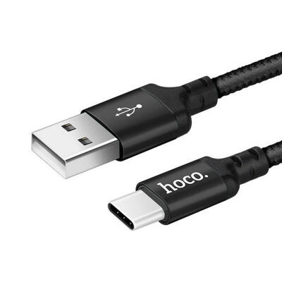 

HOCO Nylon Braided Charging Data Cable Aluminum Alloy 2A Fast Charge Type-c Cable-2m