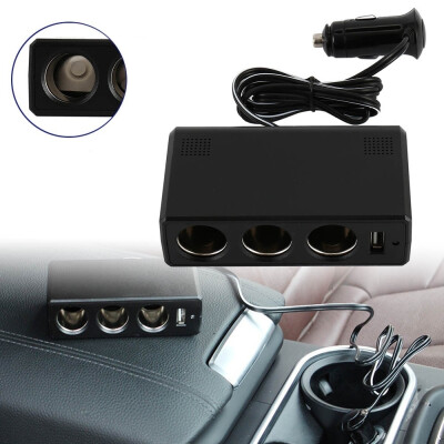 

24V 3 Usb Power Supply In-Car Charger Adapter &Triple Cigarette Lighter Socket