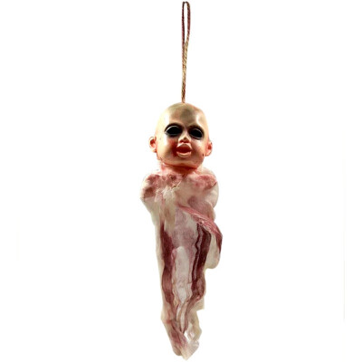 

New Hot Halloween Corpse Spooky Skull Ghost Head Pendant Scary Hanging Decor for Haunted House Bar Home Garden Hanging Decors