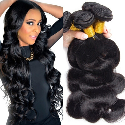 

Fashion Mixed Length 3 Bundles Brazilian Body Wave Hair 3 Colors16"18"20