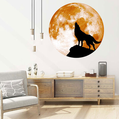 

〖Follure〗Creative Luminous Moon Wall Stickers Halloween Decoration Stickers Luminous Wolf