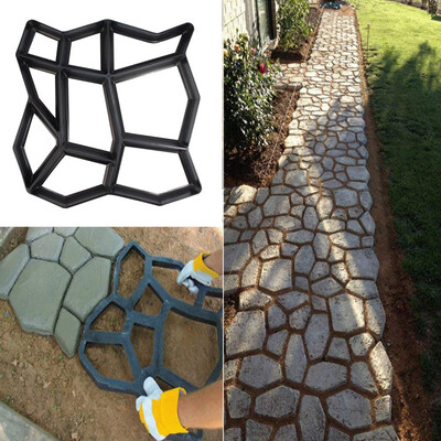 

JPGIF Path Maker Mold Reusable Concrete Cement Stone Design Paver Walk Mould