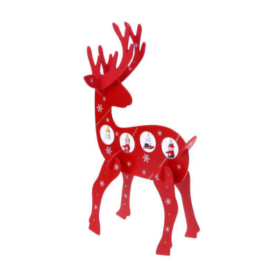 

39cm Xmas Gift Mini Table Decoration Wood Christmas Deer Ornament