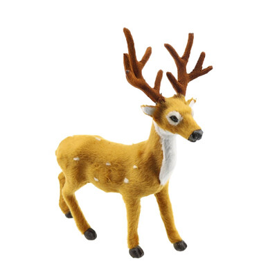 

New 1pcs Xmas Elk Plush Simulation Year Christmas Ornaments for Home Christmas Gift Navidad Noel Christmas Decorations For Home