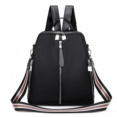 

Tailored Fashion Women Oxford Waterproof Backpack Anti-Theft Large Capacity Stripe Bags