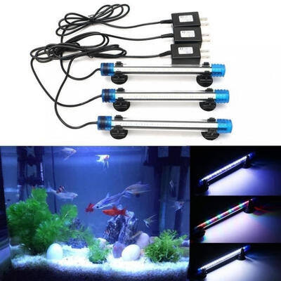 

20CM-60CM Waterproof Aquarium Fish Tank RGB LED Light Bar Submersible Lamp