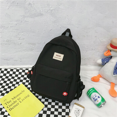 

Ins backpack female Korean high school students Mori junior high school girls large backpack backpack