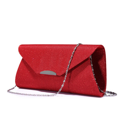 

LOVEVOOK women evening clutches bag female fashion solid handbags ladies envelope soft purse for party with chains&sequined
