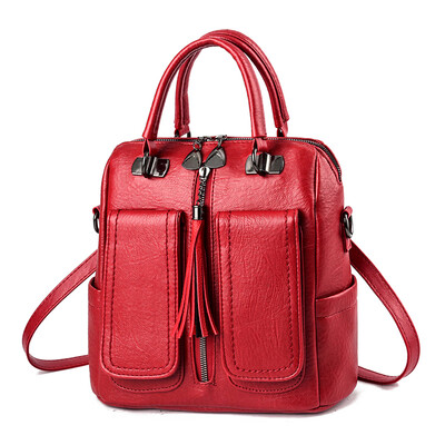 

Bag womens fashion multi-purpose double-shoulder bag soft-skin soft-skin large-capacity one-shoulder one-shoulder bag