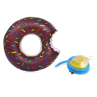 

Gigantic Doughnut Pool Inflatable Swimming Float with Pump for Adult Water Game