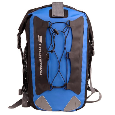 

Outdoor Waterproof Backpack Bag Rafting Fishing Hiking Cycling for Mobile Phone Camera Black & Blue