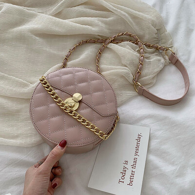 

Small fragrance rhombic chain bag female 2019 new wave Korean version of the wild single shoulder slung ins super fire small round bag