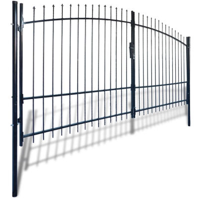 

Double Door Fence Gate with Spear Top 13 x 8